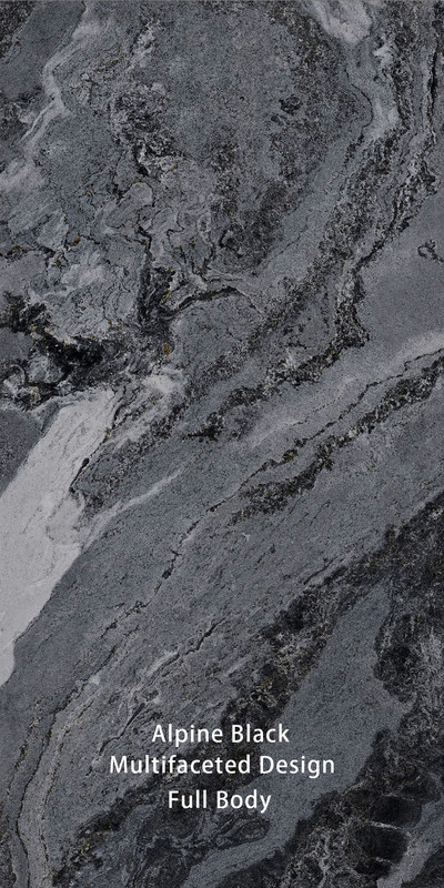 Moderno Black Stone olhar 900X1800mm azulejos de chão para interiores e exteriores