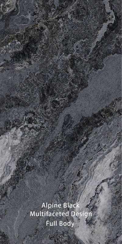 Moderno Black Stone olhar 900X1800mm azulejos de chão para interiores e exteriores