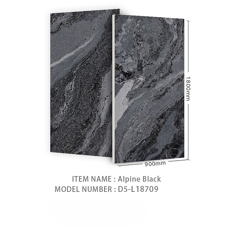 Moderno Black Stone olhar 900X1800mm azulejos de chão para interiores e exteriores