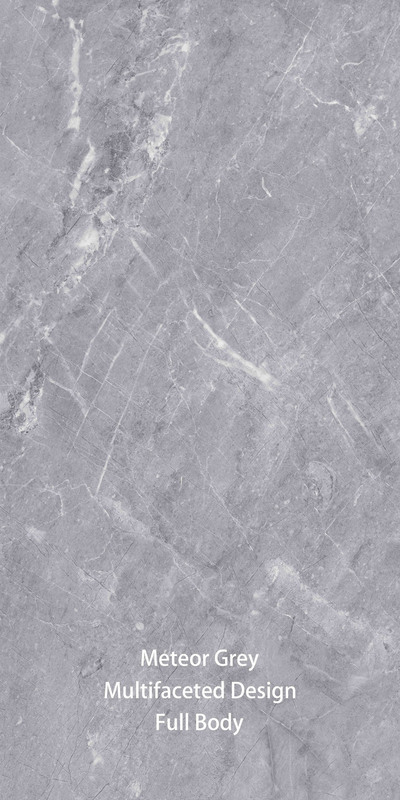 600X1200mm Imitação de pedra moderna azulejos de porcelana esmaltados cinza para quarto interno / externo