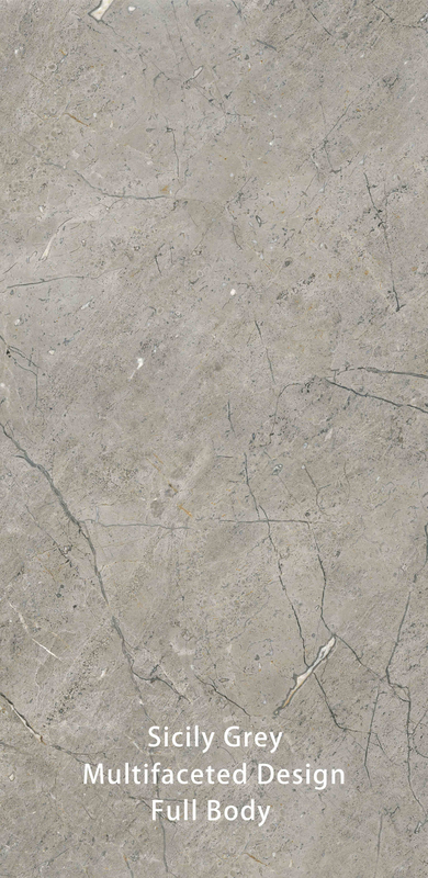 600 X 1200 MM Pedra texturizada de imitação de superfície cinza vintage azulejos de banheiro modernos