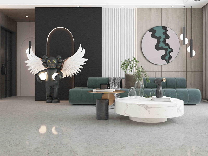 Moderna imitação de pedras porcelânica para pisos e paredes interiores