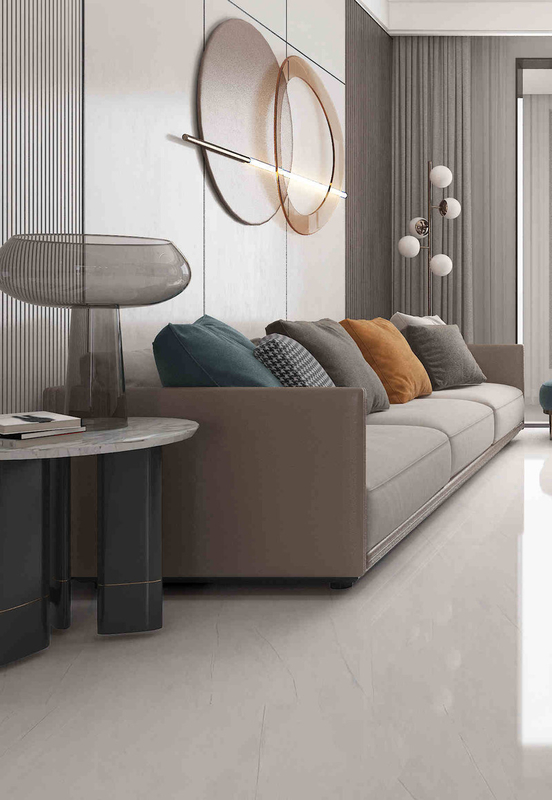 Telhas modernas de mármore brilhante 600x1200mm porcelana antiderrapante telhas de parede e piso