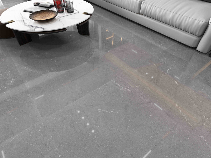 Telhas de porcelana de padrão de mármore de 750x1500mm elegantes / brilhantes para pisos modernos de banheiros